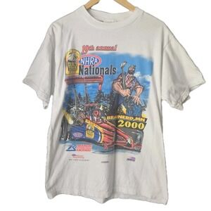 Vintage NHRA Nationals Brainerd MN BIR Winston Drag Racing Y2K Mens Sz Medium